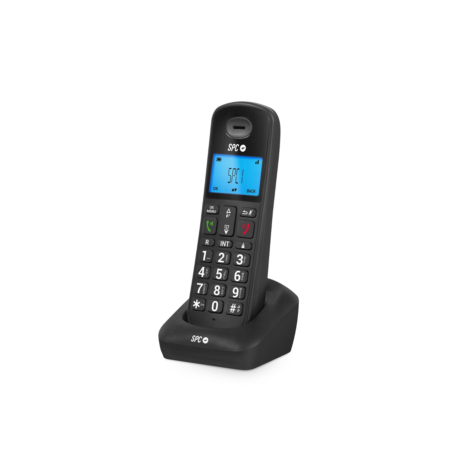 Teléfono inalámbrico Dect SPC 7620N GOSSIP, con manos libres, negro